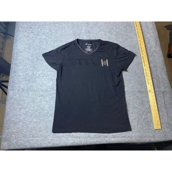 G Fried Denim Shirt Mens Extra Large Black V Neck Tee - Picture 1 of 5